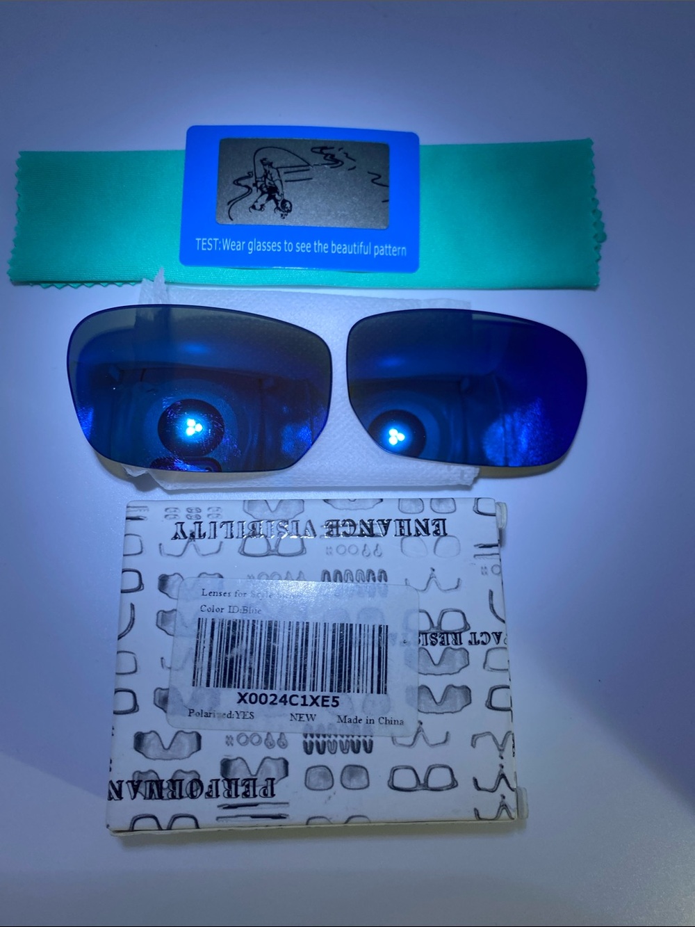 Oakley Style Switch Men's Polarized Replacement Lenses — Deep Blue Mirror